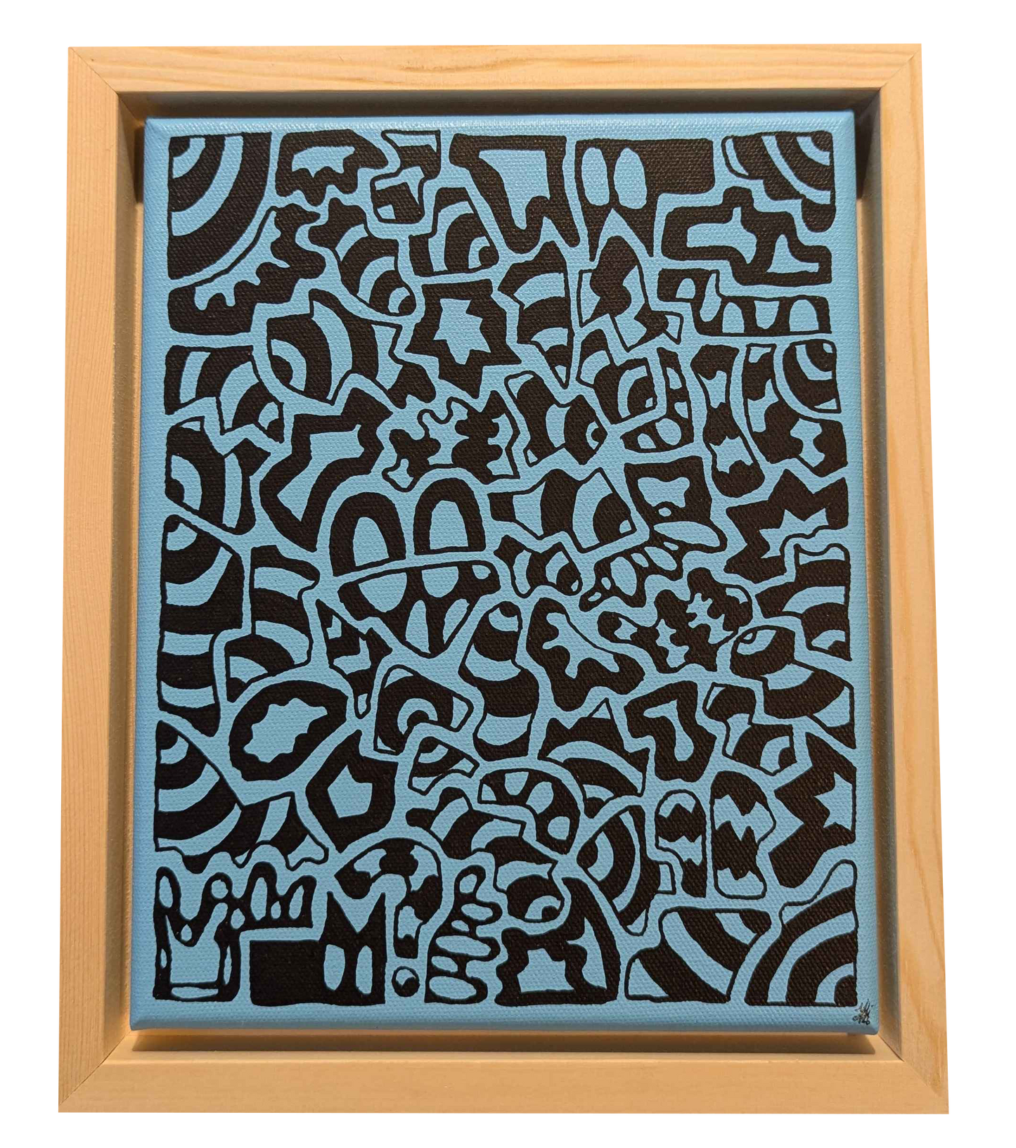 .Space Pirate - Framed Acrylic on Canvas (250mm x 200mm)