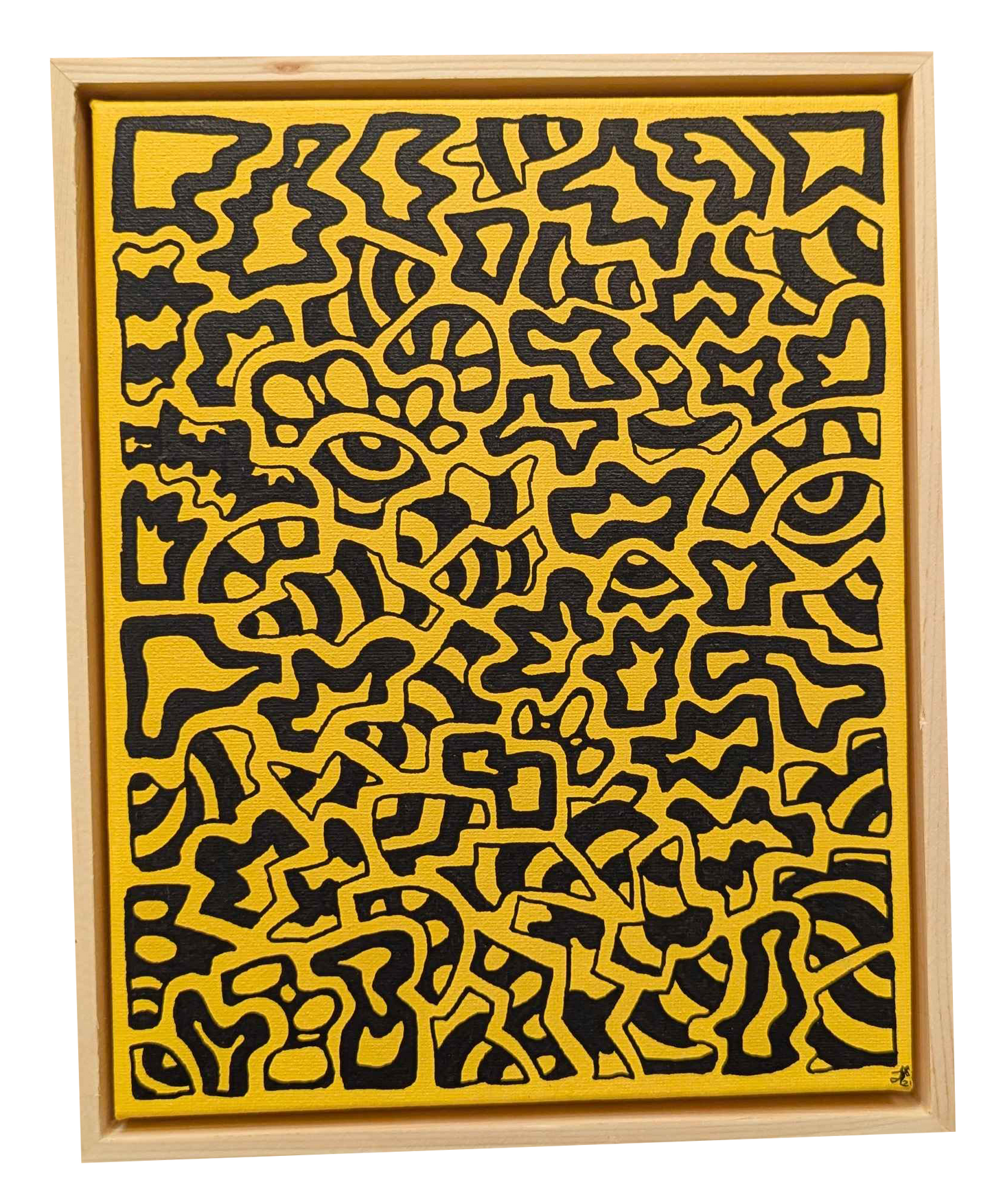 .Zap - Framed Acrylic on Canvas (250mm x 200mm)