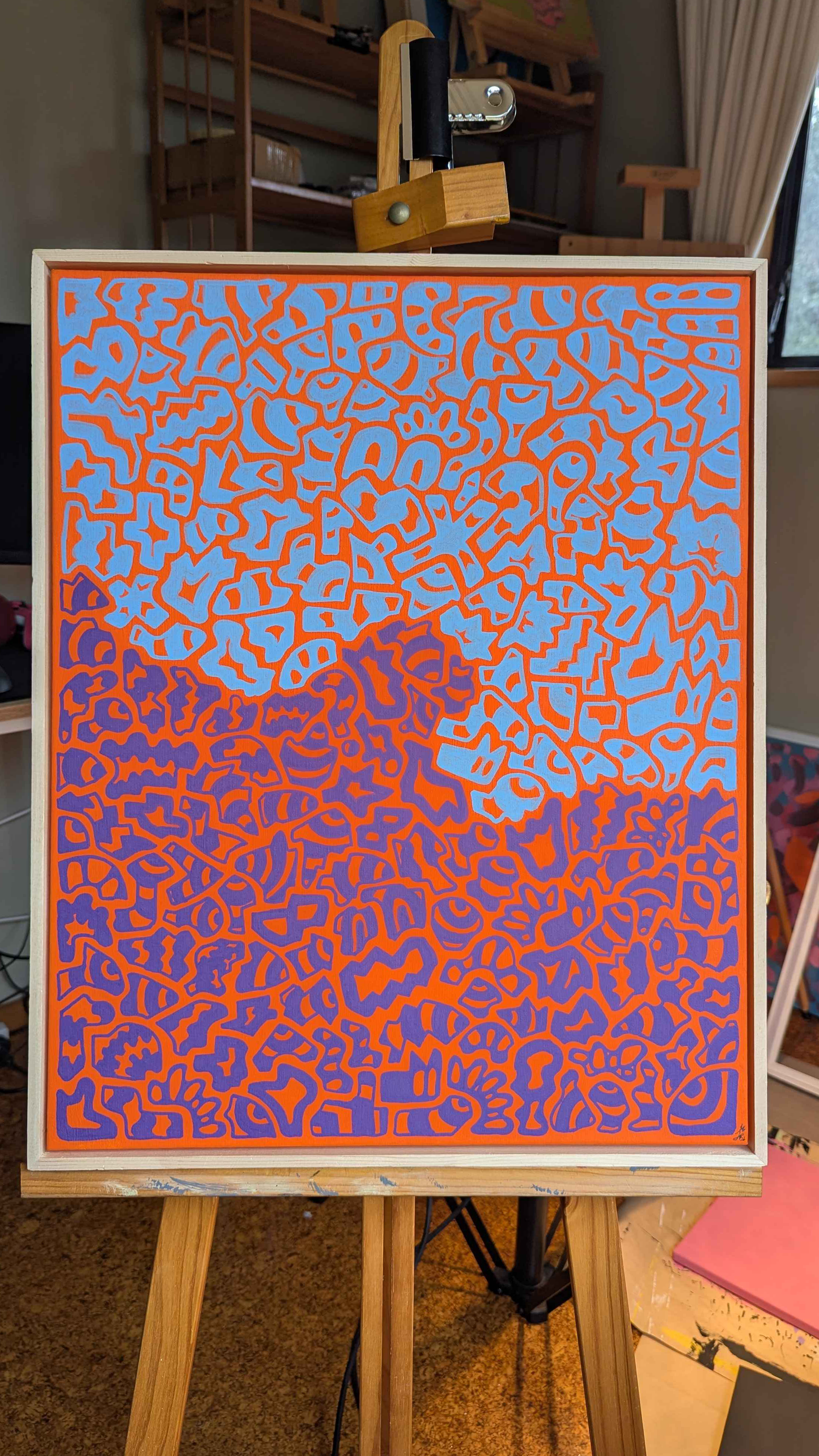 Autumn Sunrise - Framed Acrylic on Canvas (520mm x 420mm)