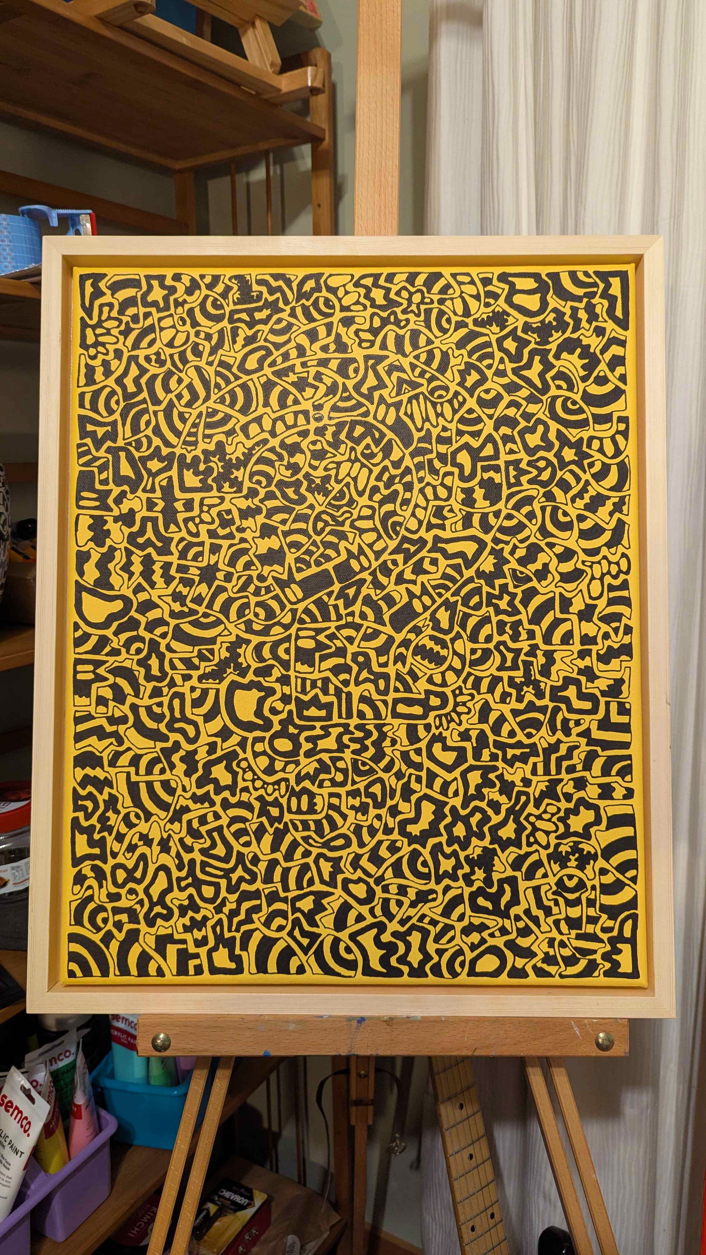 Hidden Purpose - Framed Acrylic on Canvas (520mm x 420mm)
