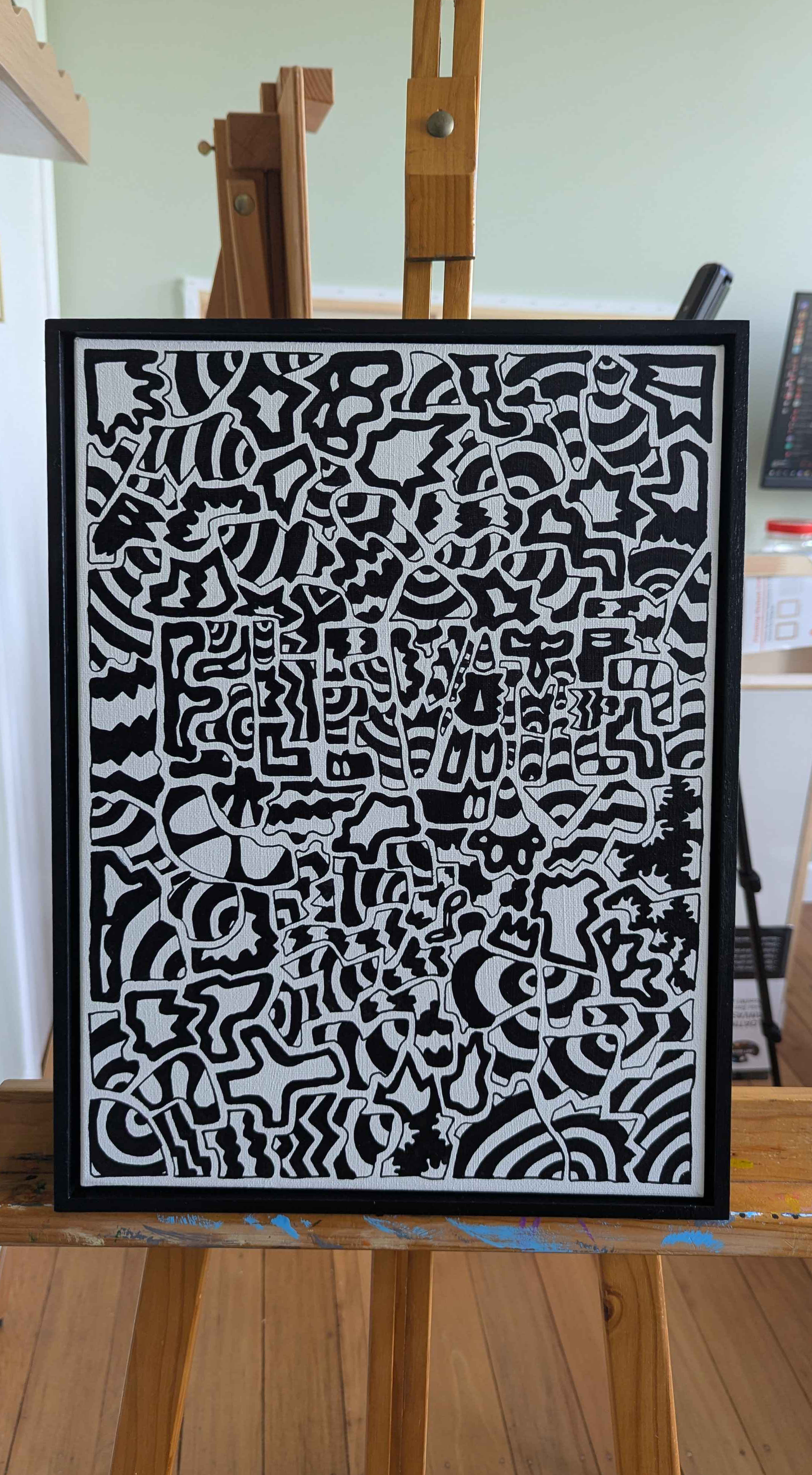.High Vibrations - Framed Acrylic on Canvas (420mm x 320mm)