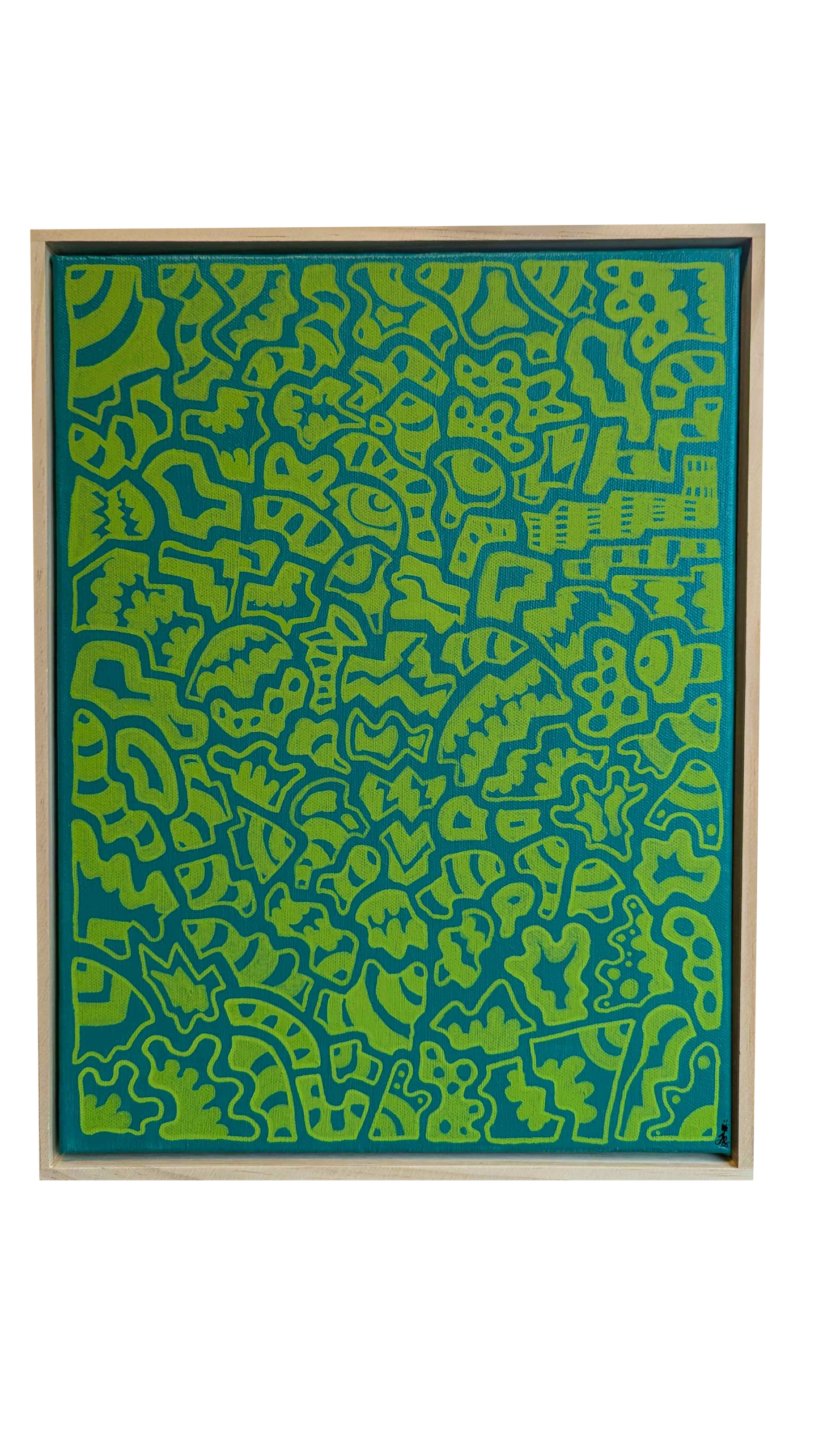 I'm not Jealous, this is actually envy - Framed Acrylic on Canvas (420mm x 320mm)