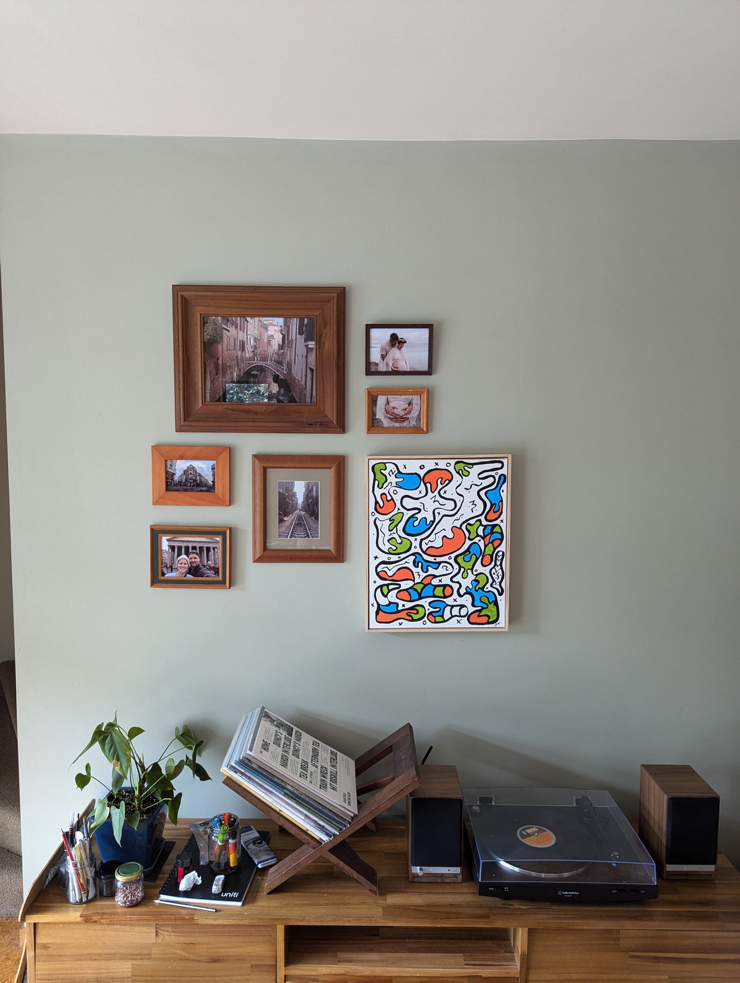Splatter - Framed Acrylic on Canvas (520mm x 420mm)