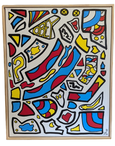 Protagonist - Framed Acrylic on Canvas (520mm x 420mm)