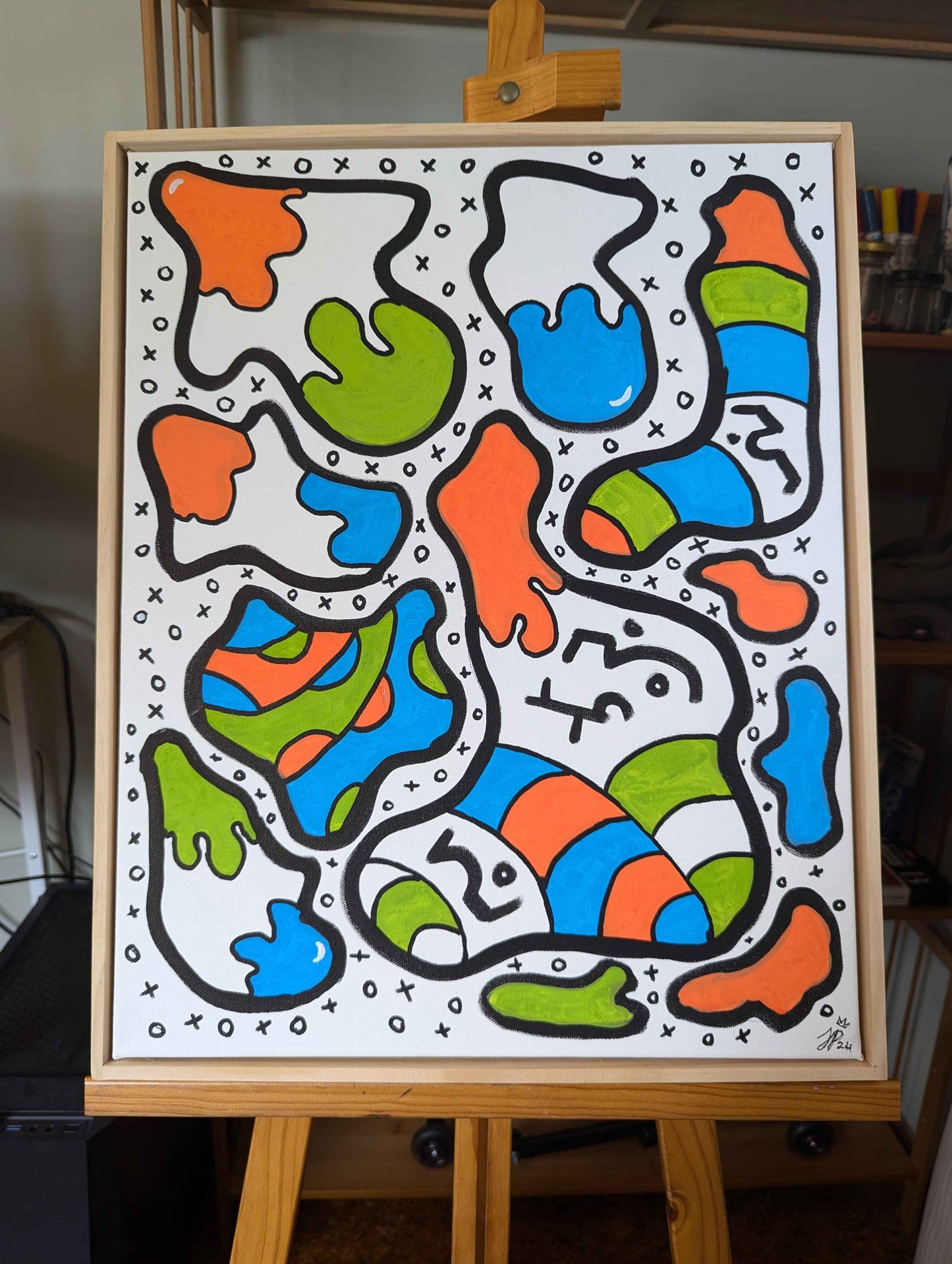 Juice - Framed Acrylic on Canvas (520mm x 420mm)