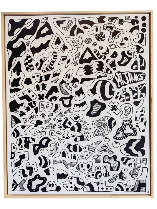 Hijinks - Framed Acrylic on Canvas (520mm x 420mm)