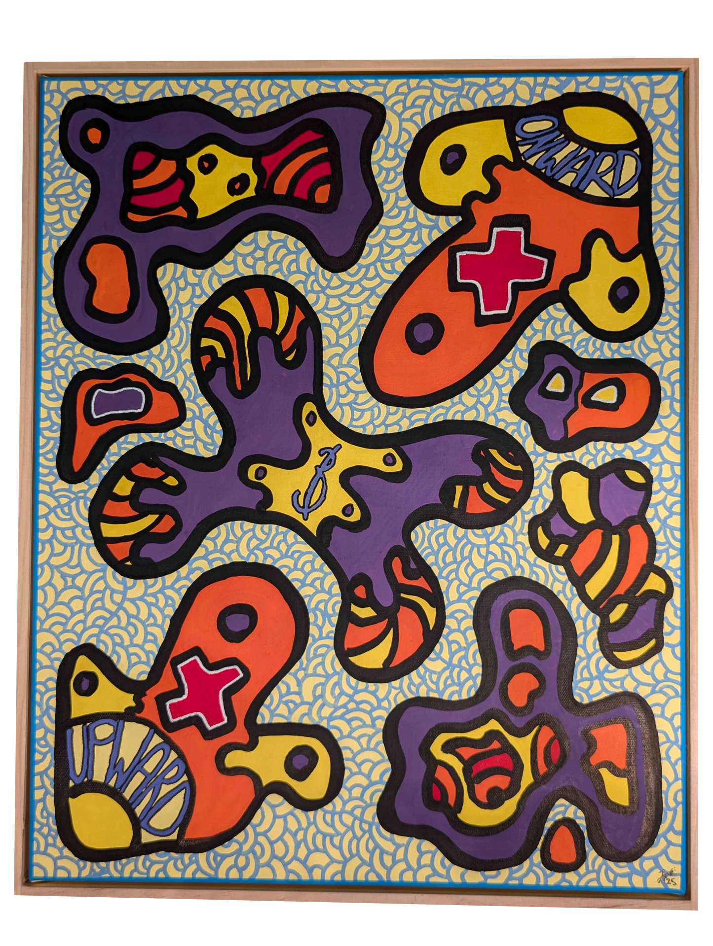 Onward & Upward - Framed Acrylic on Canvas (520mm x 420mm)
