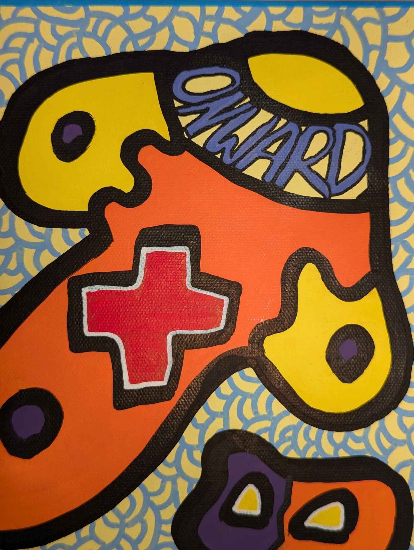 Onward & Upward - Framed Acrylic on Canvas (520mm x 420mm)