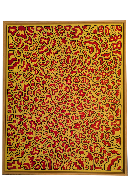 Hola - Framed Acrylic on Canvas (520mm x 420mm)