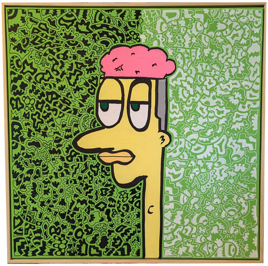 Open Mind 2 - Framed Acrylic on Canvas (620mm x 620mm)