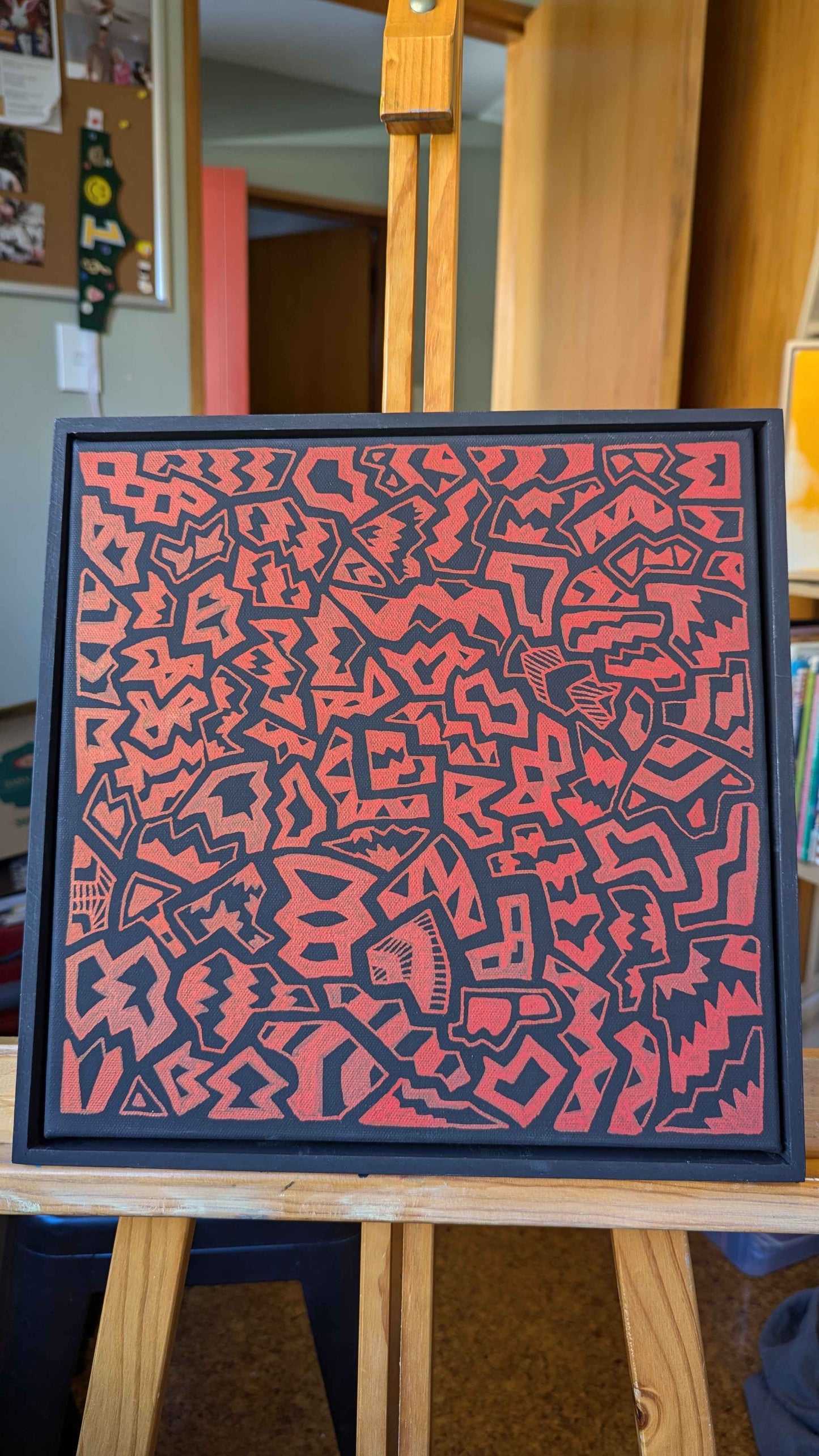 Midnight Drive - Framed Acrylic on Canvas (325mm x 325mm)