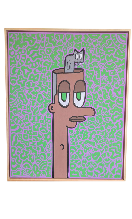 Am I in control? - Framed Acrylic on Canvas (520mm x 420mm)