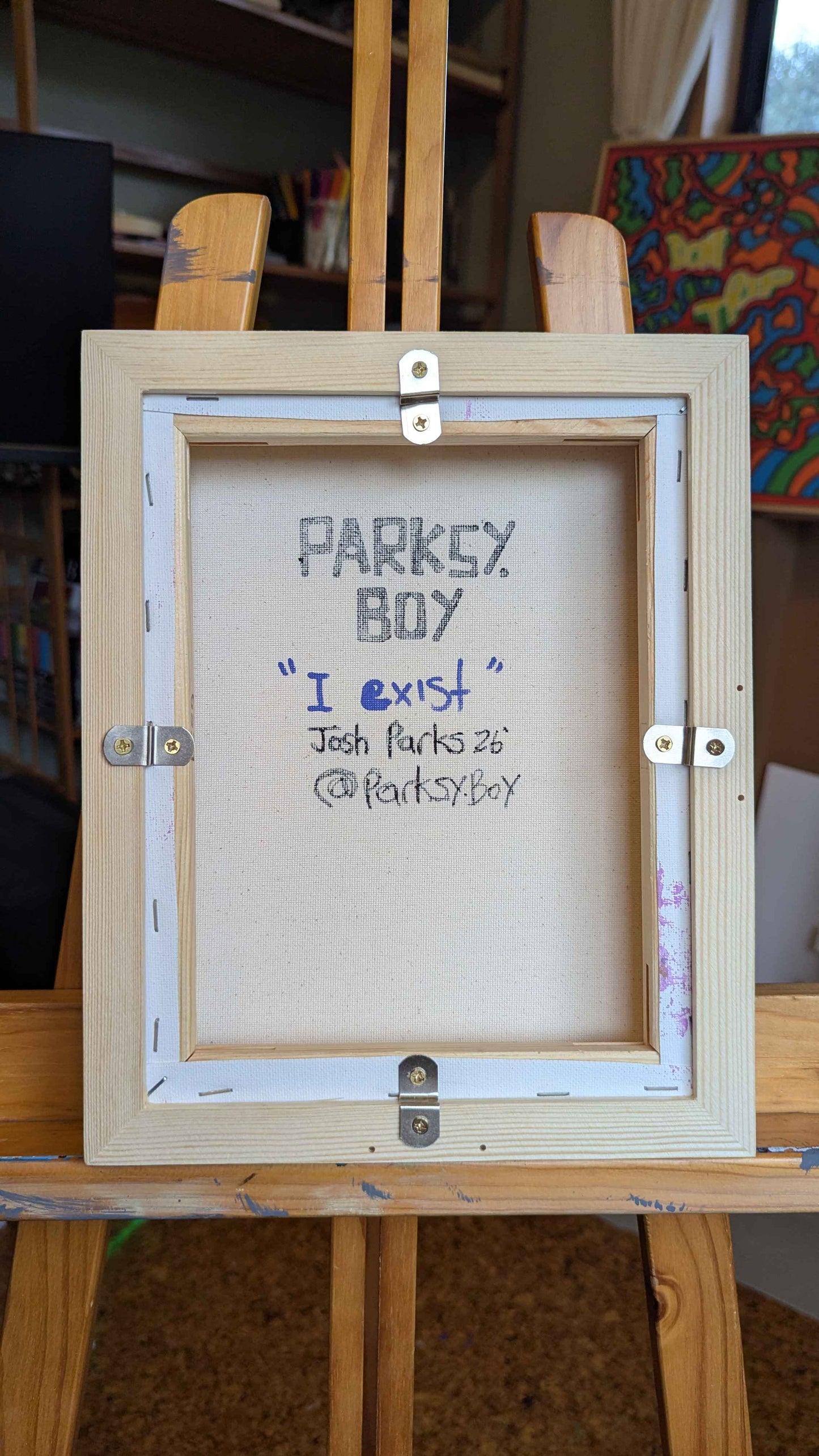 I Exist - Framed Acrylic on Canvas (250mm x 200mm)