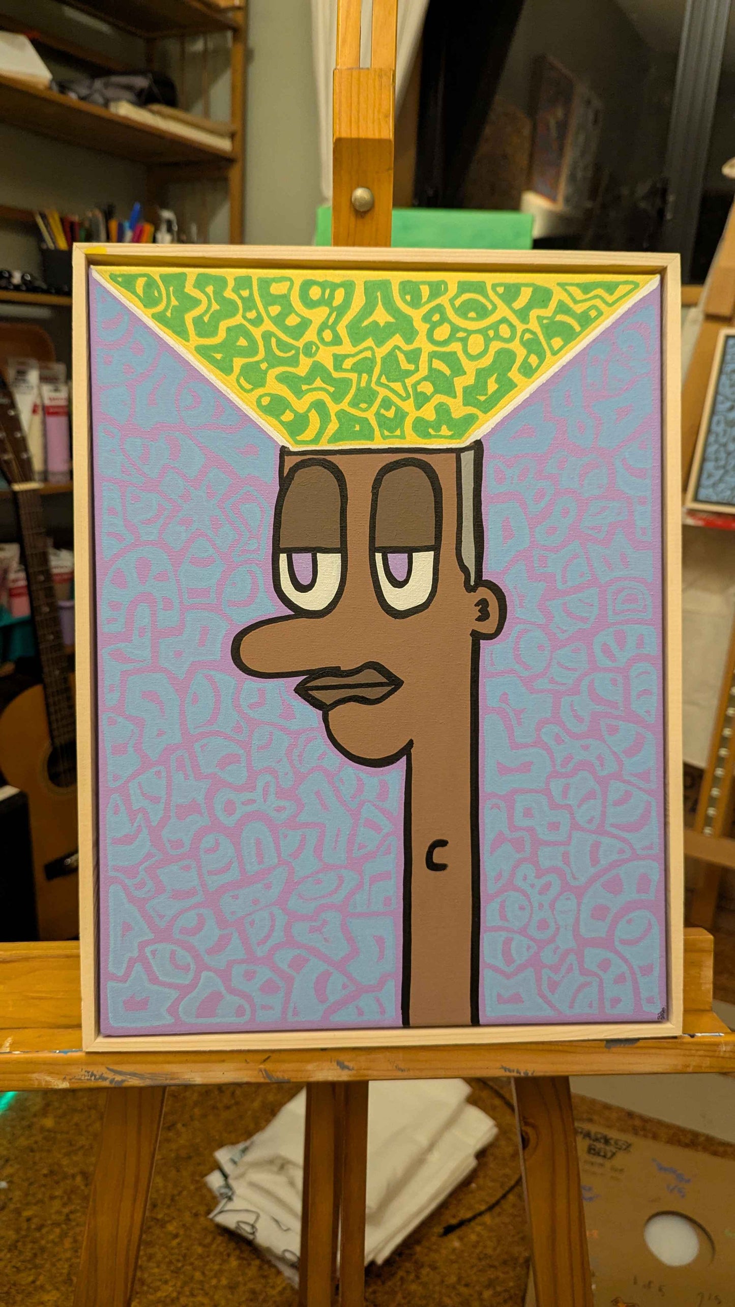 .Enlightened - Framed Acrylic on Canvas (420mm x 320mm)