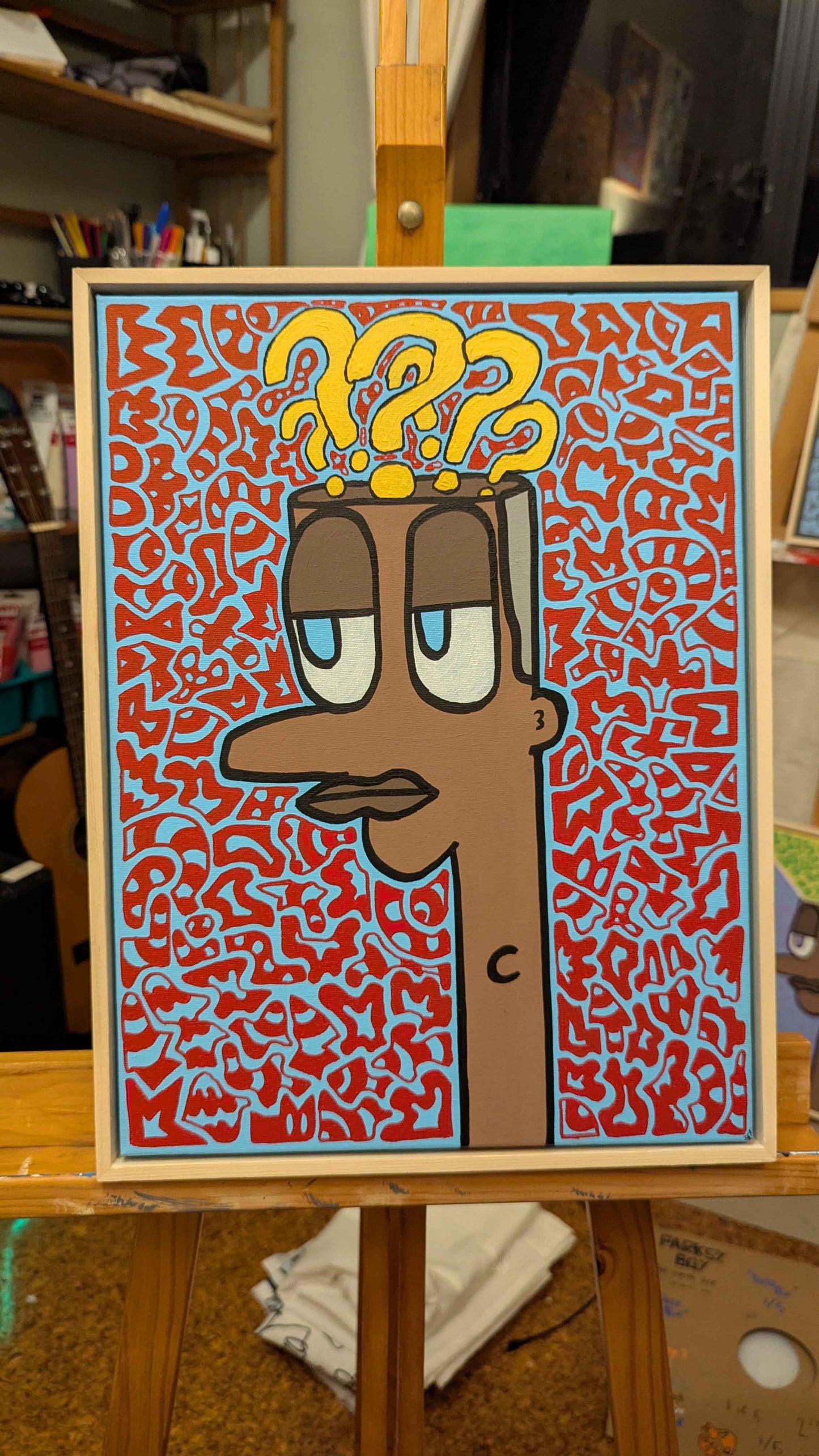 .QOMM - Framed Acrylic on Canvas (420mm x 320mm)