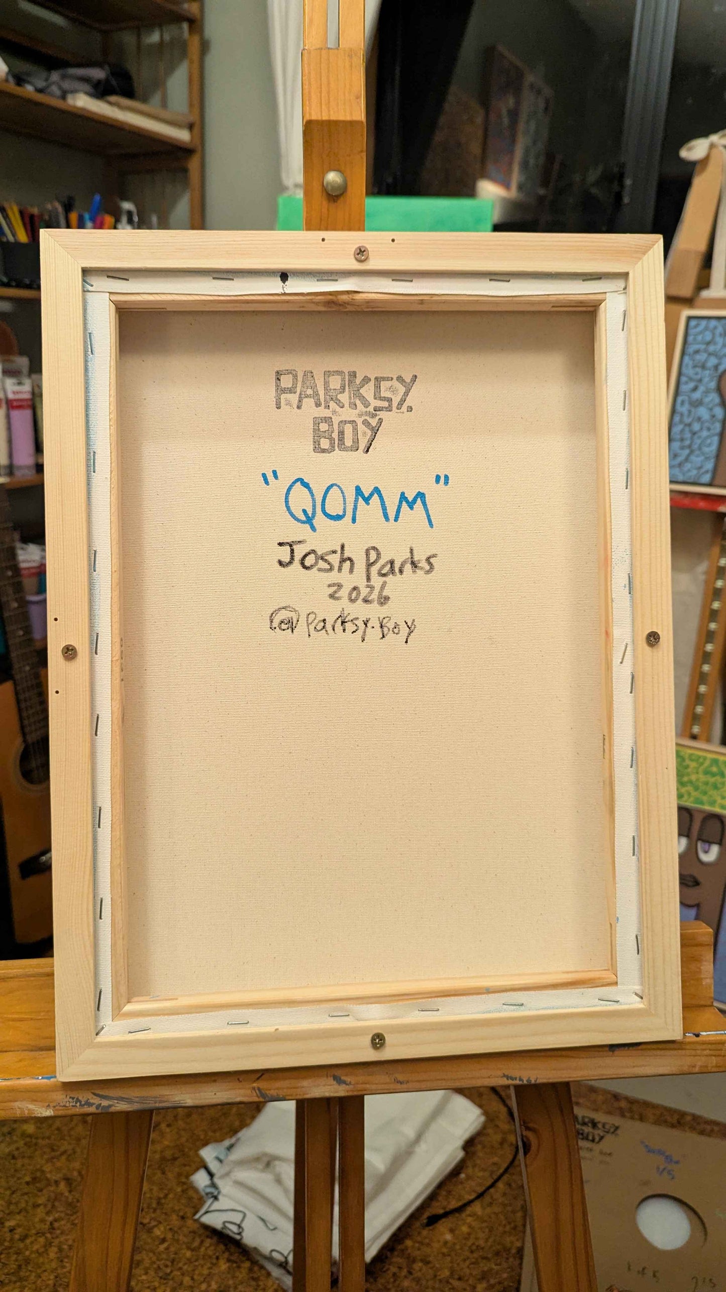 .QOMM - Framed Acrylic on Canvas (420mm x 320mm)