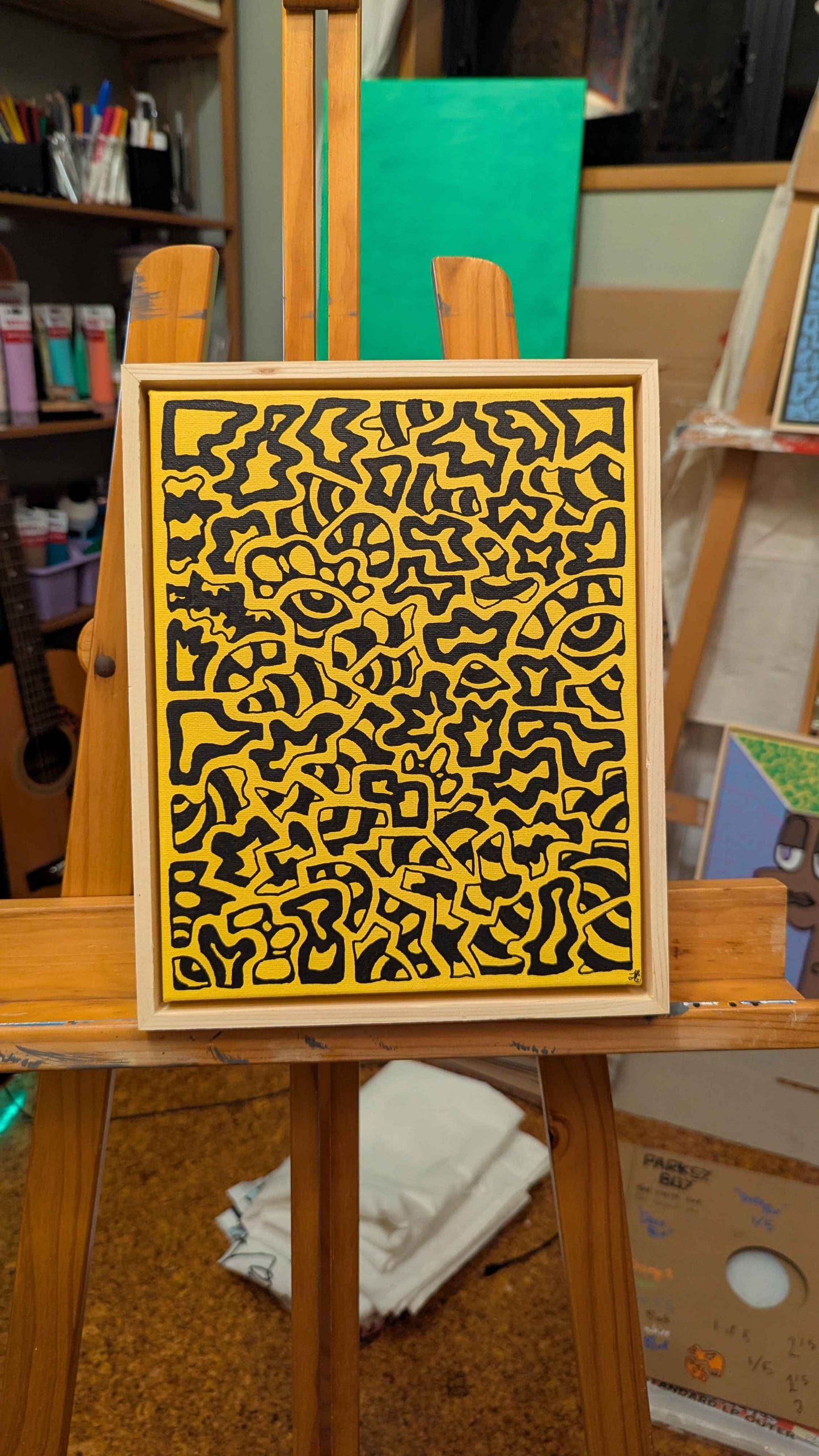 .Zap - Framed Acrylic on Canvas (250mm x 200mm)
