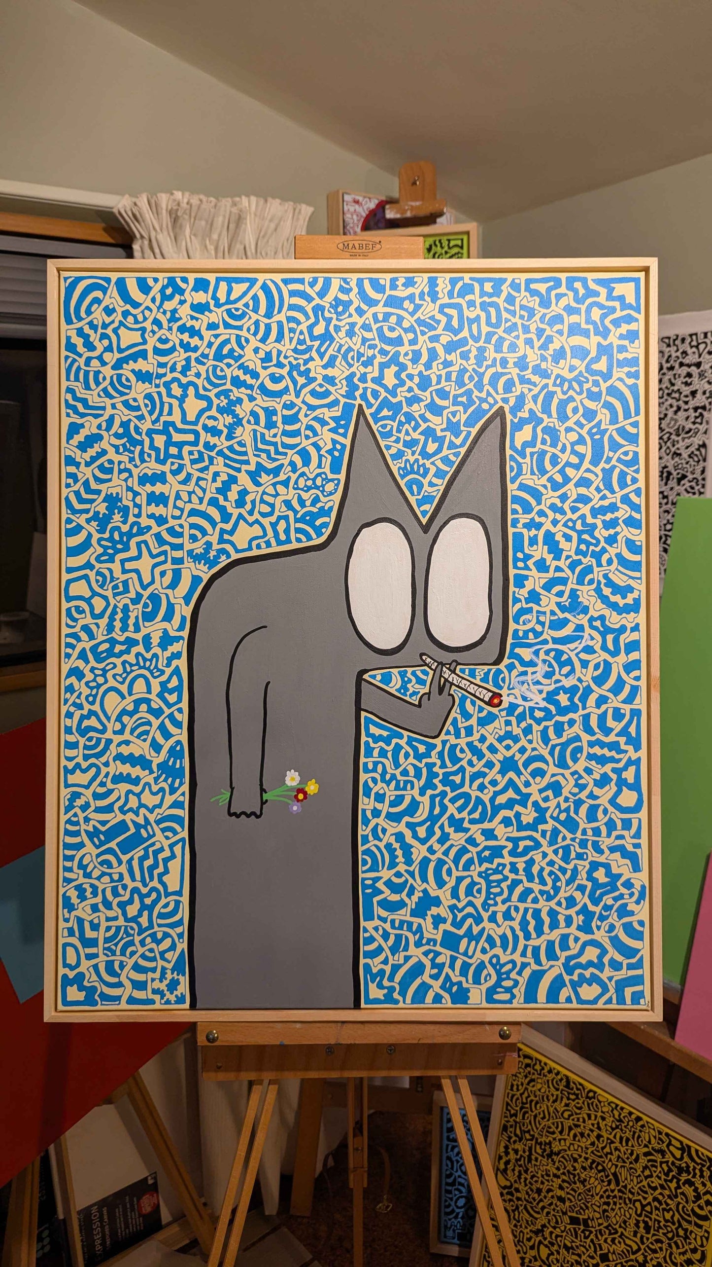 Self Control: Optional - Framed Acrylic on Canvas (785mm x 630mm)