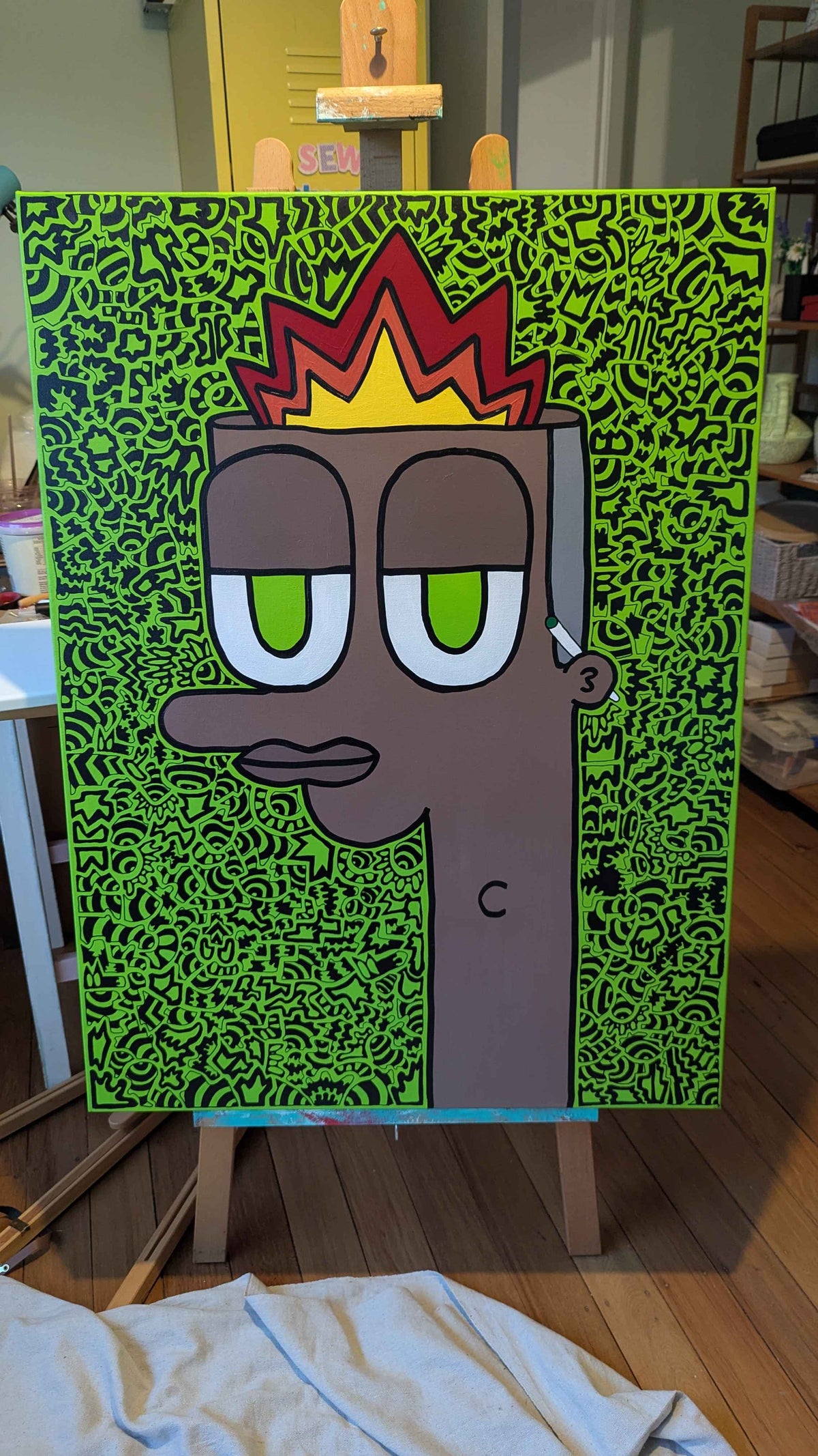 .Mind Blown - Acrylic on Gallery Canvas (1016mm x 762mm)