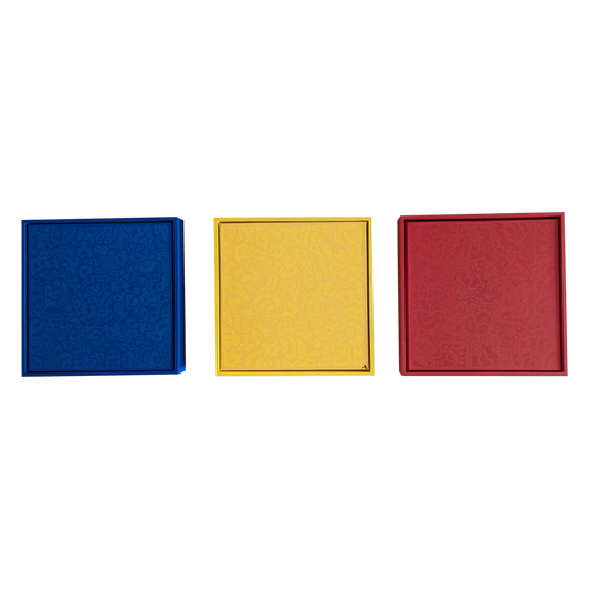 Phantom - (Set of 3) Framed Acrylic on Canvas (325mm x 325mm)