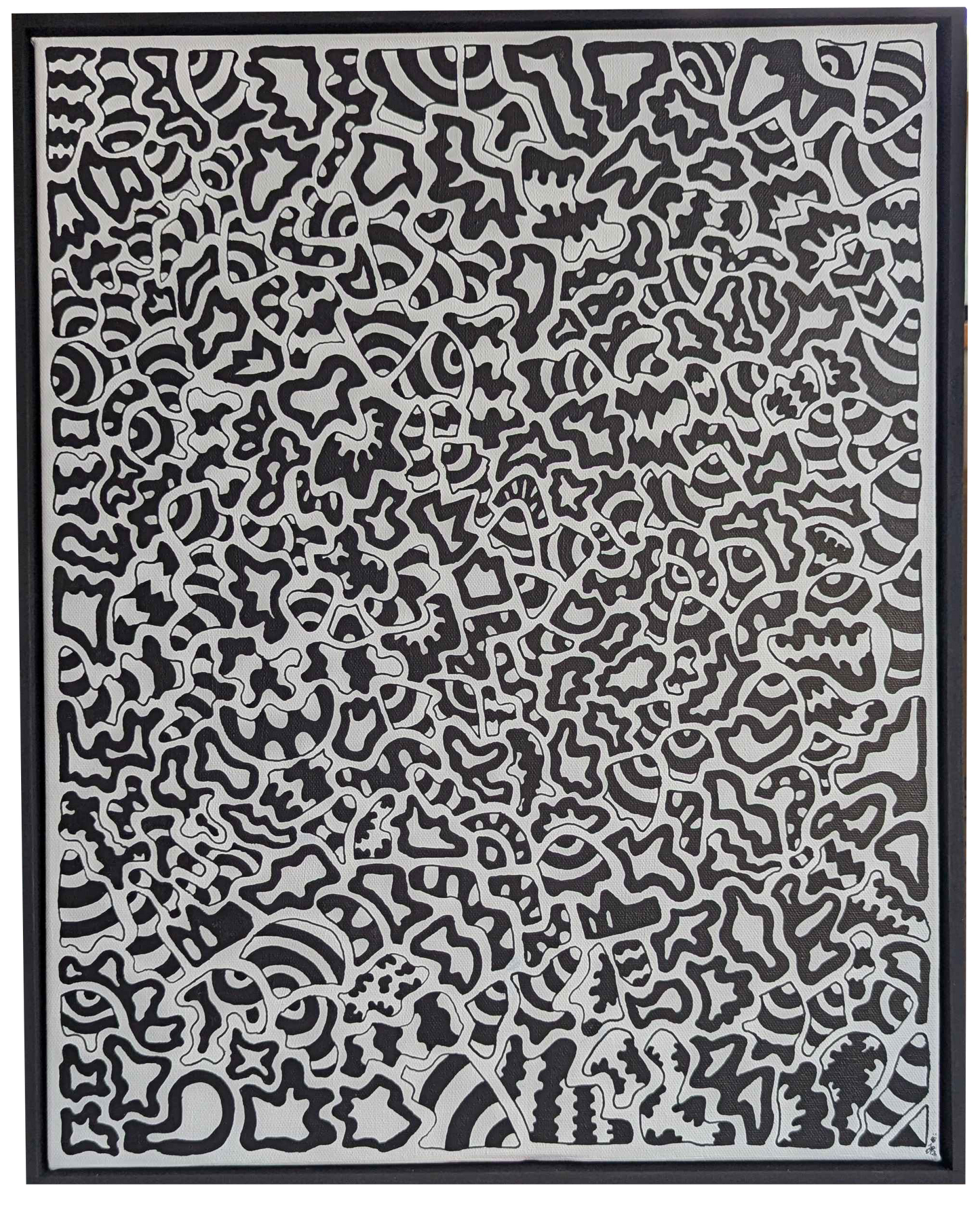 Tomfoolery  - Framed Acrylic on Canvas (520mm x 420mm)