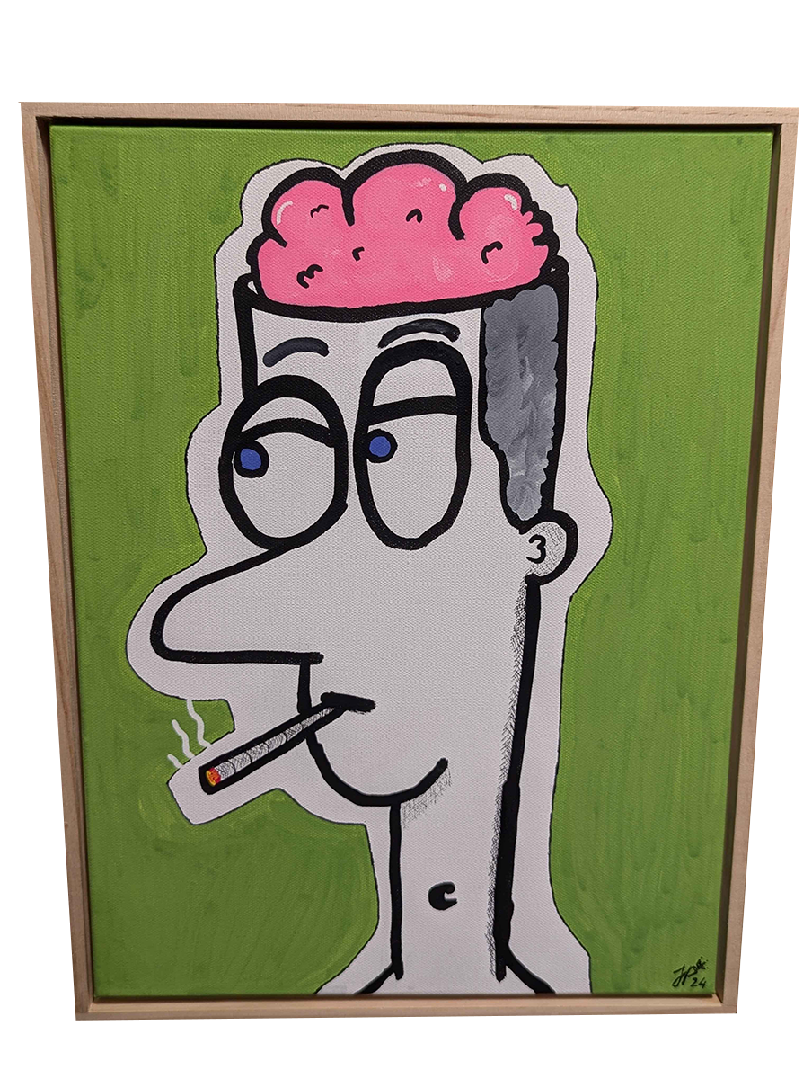 Open Mind- Framed Acrylic on Canvas (420mm x 320mm)