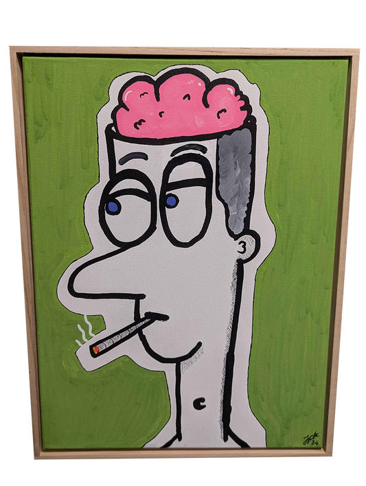 Open Mind- Framed Acrylic on Canvas (420mm x 320mm)