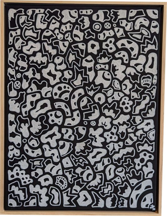 Zen - Framed Acrylic on Canvas (420mm x 320mm)