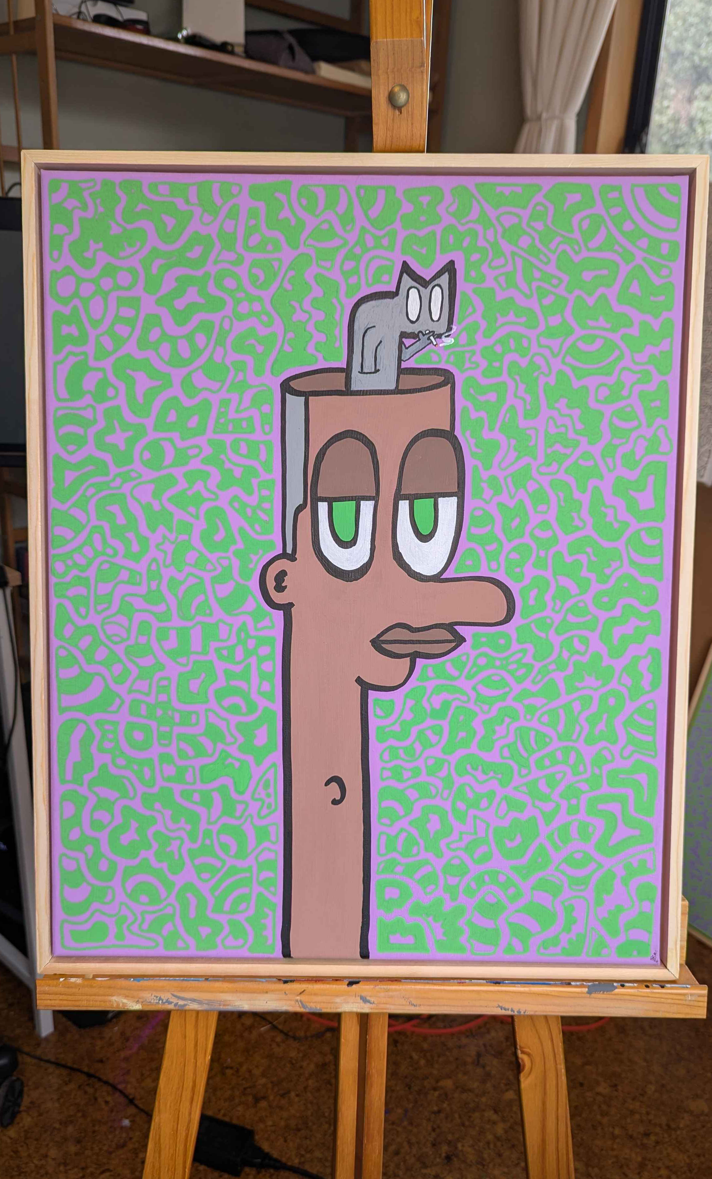 Am I in control? - Framed Acrylic on Canvas (520mm x 420mm)